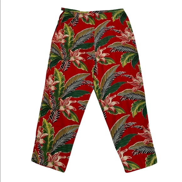 ILYSEHART LTD Women’s Tropical Print Pants Size 12 - Picture 3 of 14